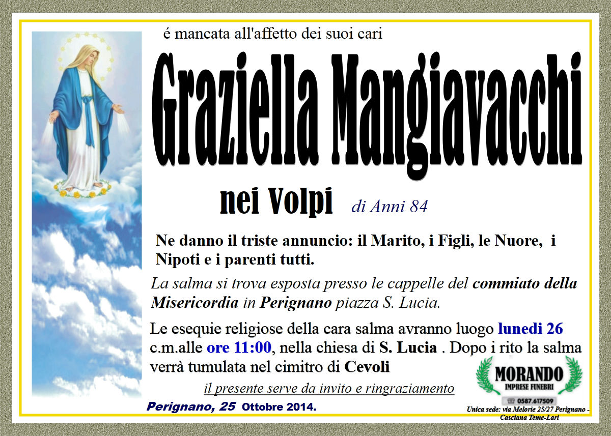 MANIFESTO Graziella Mangiavacchi