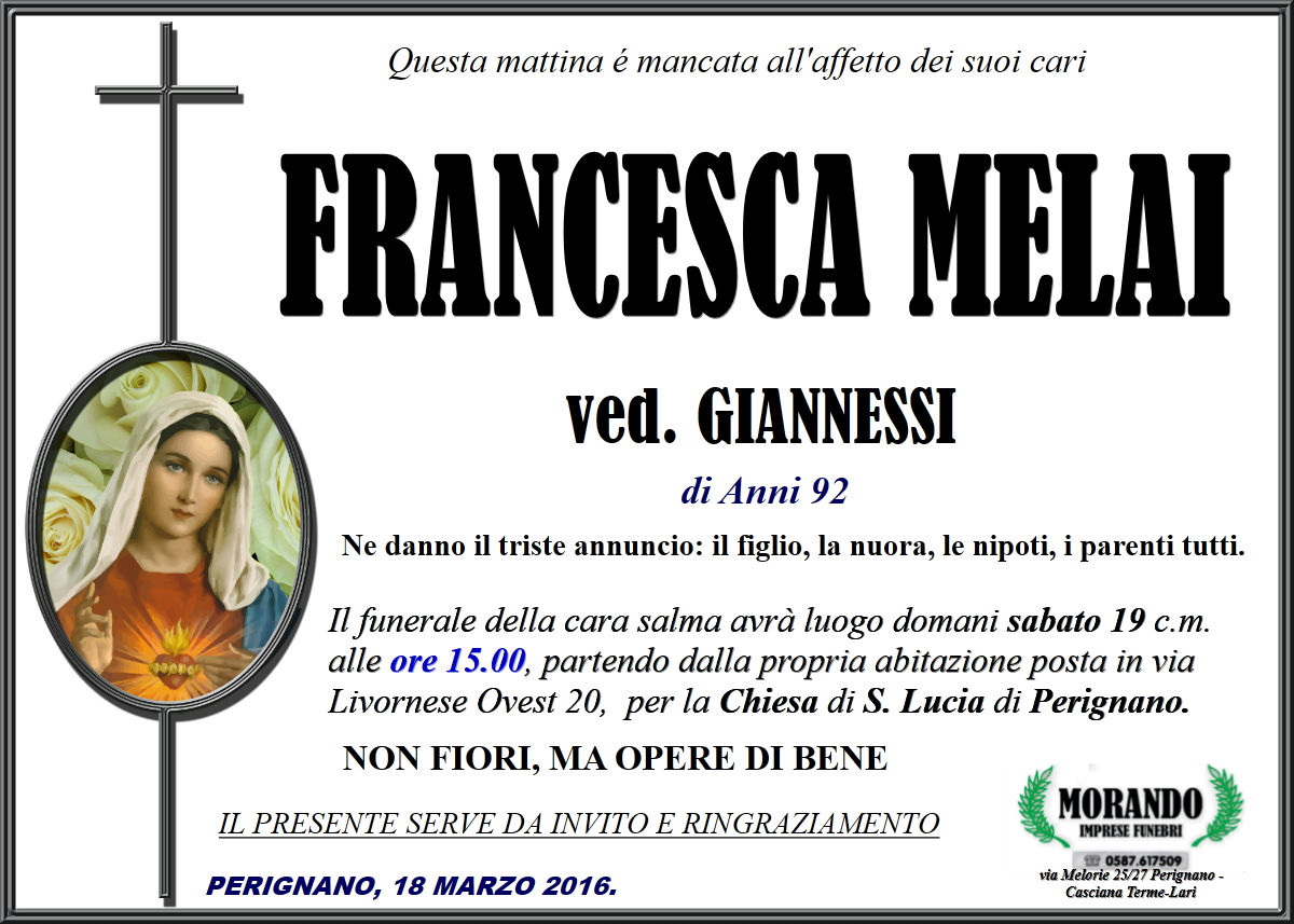 MANIFESTO Francesca Melai