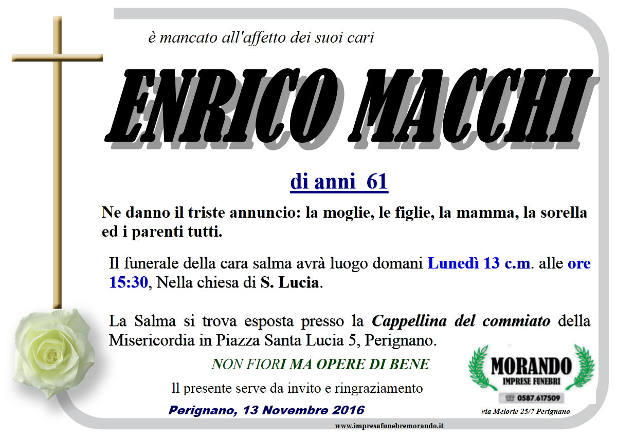 MANIFESTO Enrico Macchi