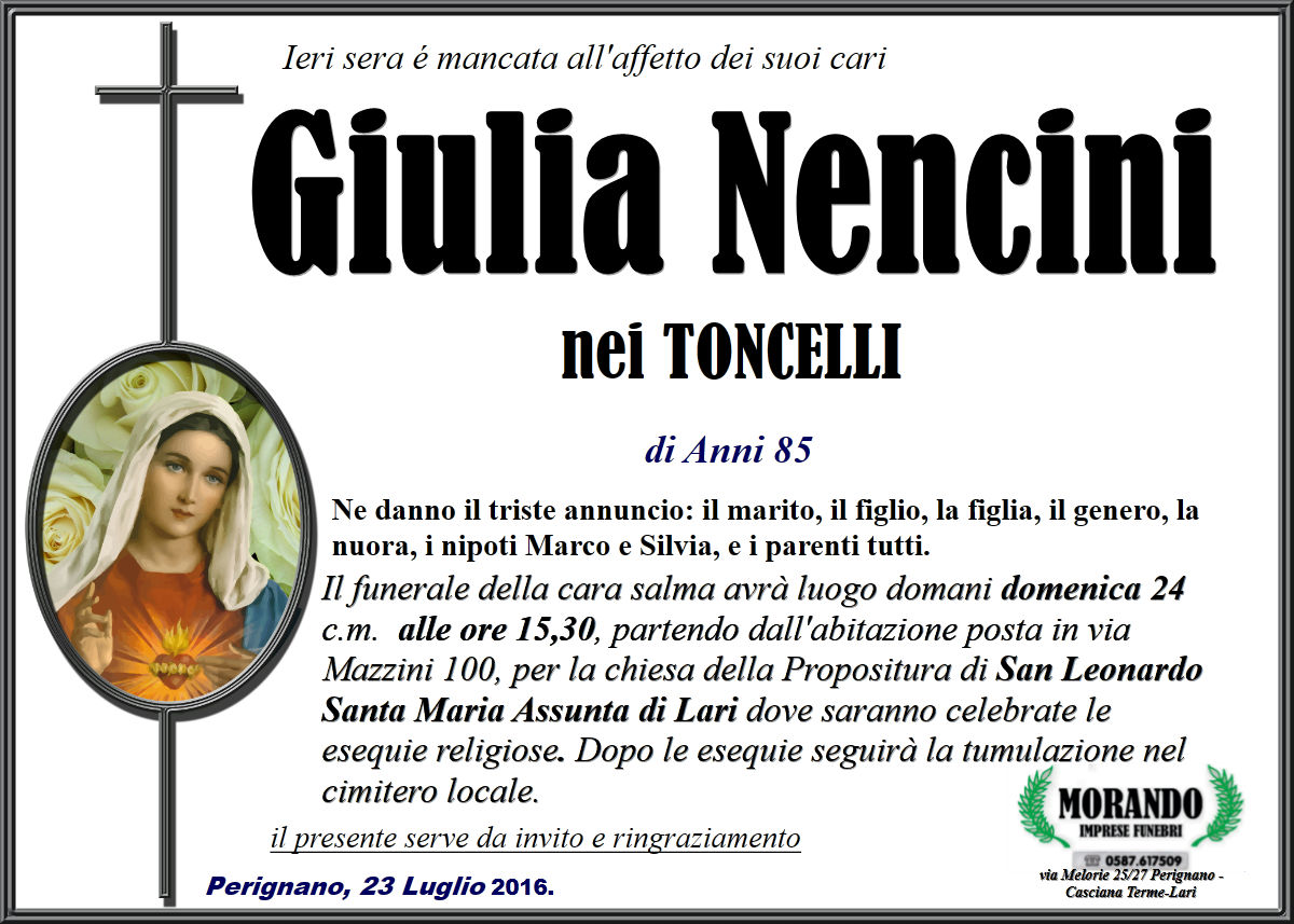 MANIFESTO Giulia Nencini