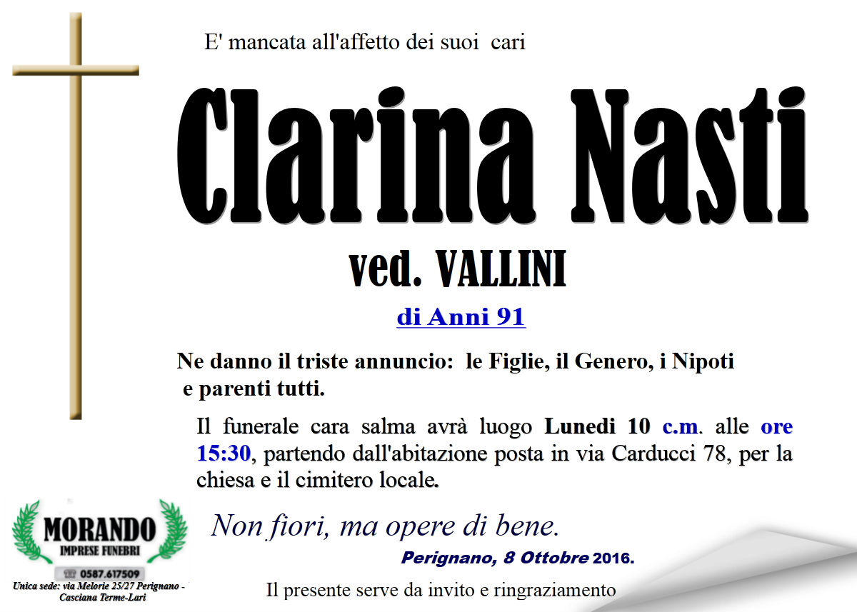 MANIFESTO Clarina Nasti