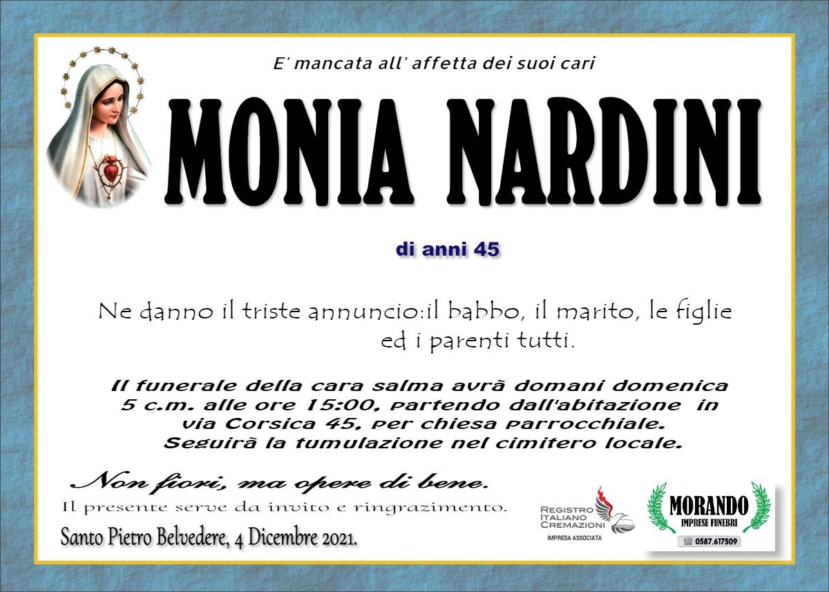 MANIFESTO MONIA NARDINI