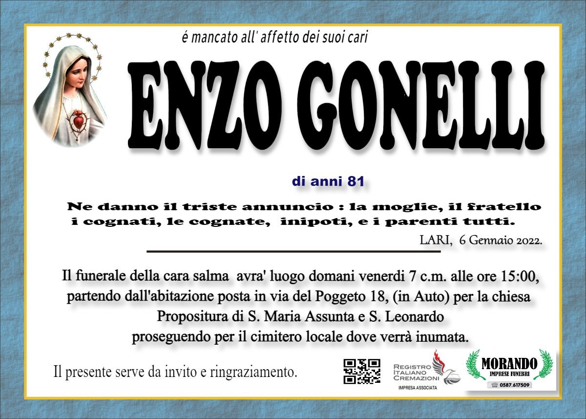 MANIFESTO ENZO GONNELLI