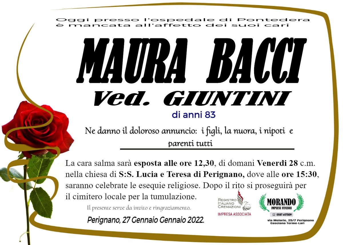 MANIFESTO MAURA BACCI