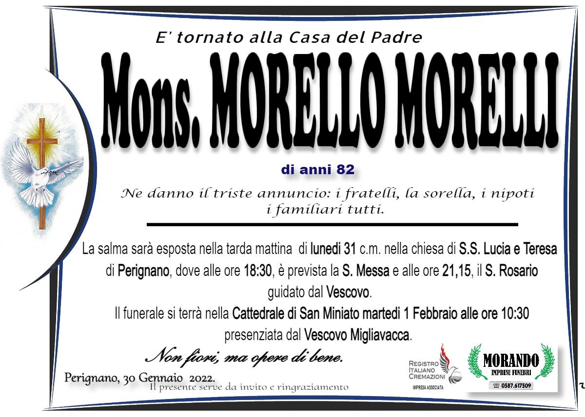 MANIFESTO MORELLO MORELLI