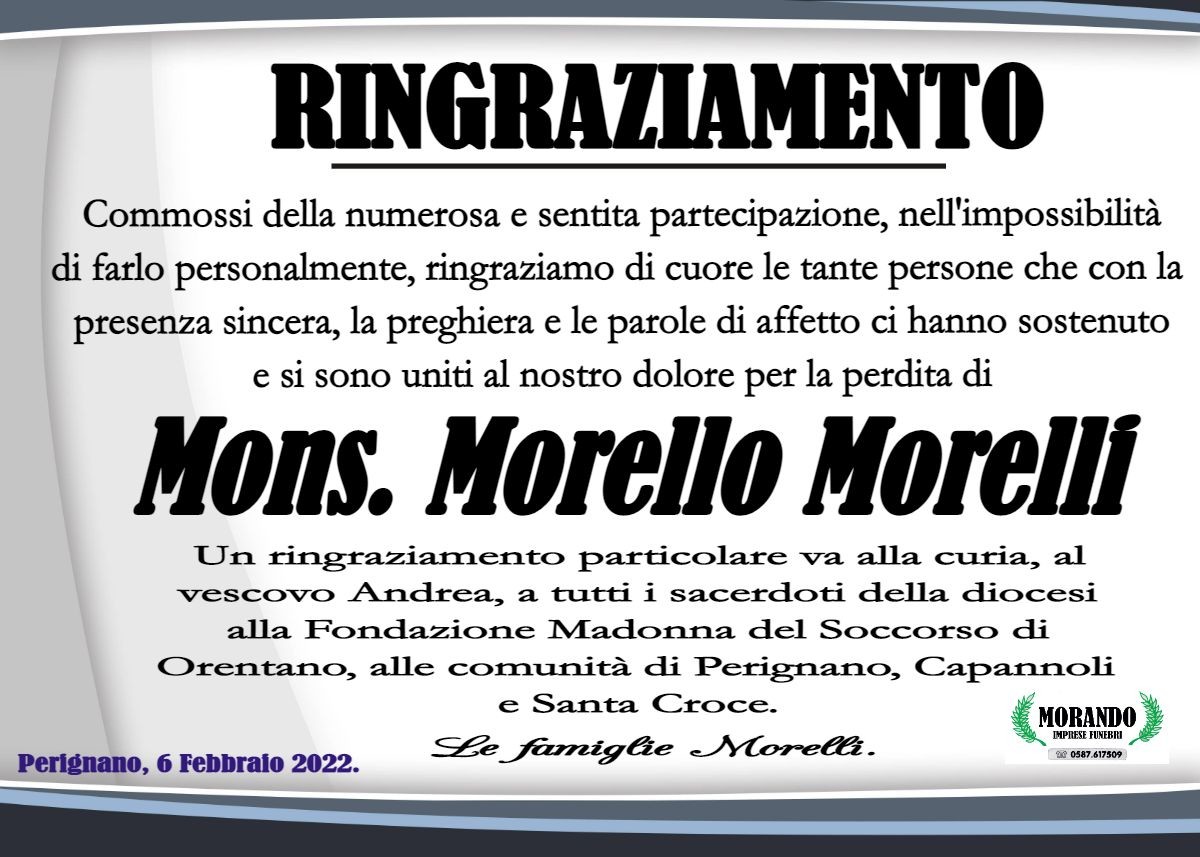 MANIFESTO MORELLO MORELLI