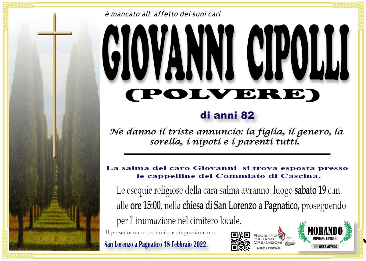 MANIFESTO giovanni cipolli